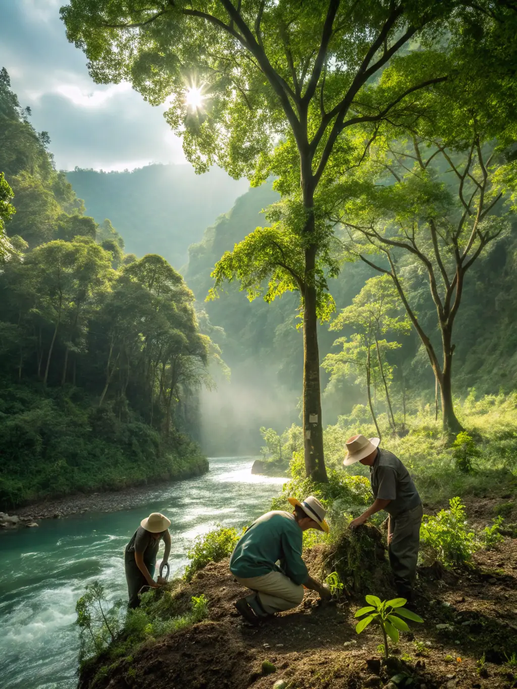 A scenic view of a thriving local ecosystem, showcasing the positive impact of SOCIETE COMMUNALE DES CHASSEURS DE DARAZAC's efforts to preserve ecological balance and promote biodiversity.